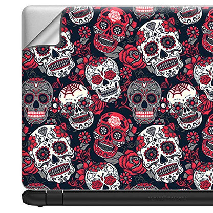 It's A Skin 15.6 inch Laptop Notebook Skin Vinyl Sticker Cover Decal Universal fit for 15.6" (May Require Trimming) HP Lenovo Apple Mac Dell Compaq Asus Acer/Sugar Skulls Red Black Dia de Los