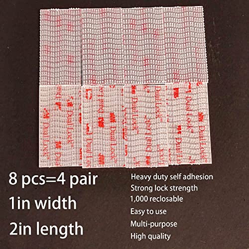 3M Dual Lock 1in x 2in 8pcs, EZ Pass Holder/IPass/IZoom/Sunpass, Adhesive Mounting Strips Clear Fastener - size: Clear 1in x 2in x 8pcs