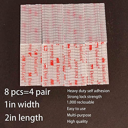 3M Dual Lock 1in x 2in 8pcs, EZ Pass Holder/IPass/IZoom/Sunpass, Adhesive Mounting Strips Clear Fastener - size: Clear 1in x 2in x 8pcs