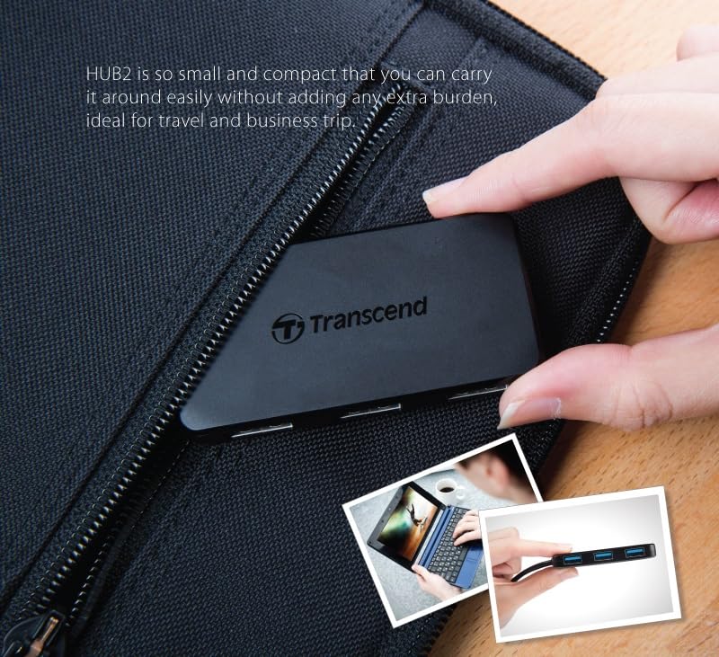 Transcend Information SuperSpeed USB 3.0 4-Port Hub (TS-HUB2K) - style: Type-A (4 x USB3.0)