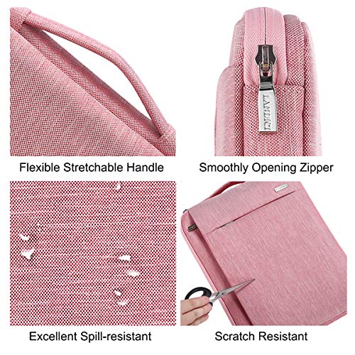 LANDICI 360°Protective Laptop Sleeve 15.6 Inch for MacBook Pro 16 M2/M1, MacBook Air 15,Computer Cover Bag,15-16" HP Dell Asus Lenovo Laptop, Pink - color: Pink, size: 15-16 Inch