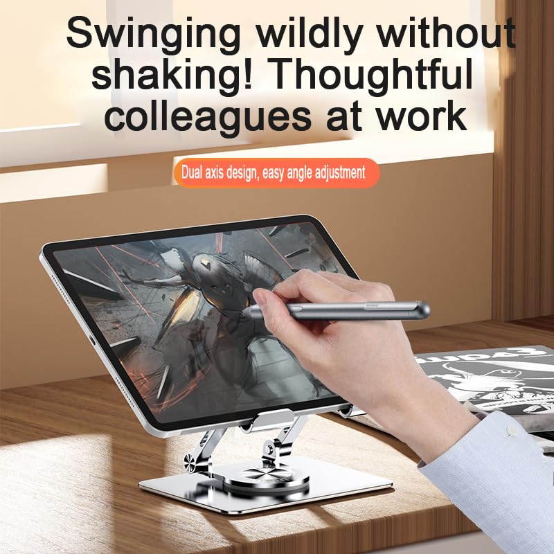 Adjustable Laptop Stand，Laptop Stand with 360 Rotating Base，Ergonomic Notebook Stand, Foldable Portable Notebook Stand Suitable for laptops/Tablets.