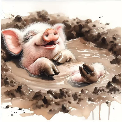 Lovely Pig PVC Vinyl Car Decals Stickers Waterproof Self-Adhesive Decals for Cars, Laptops, Trucks, Motorcycles Wall Window Luggage Scratch Cover Door Decor Sticker