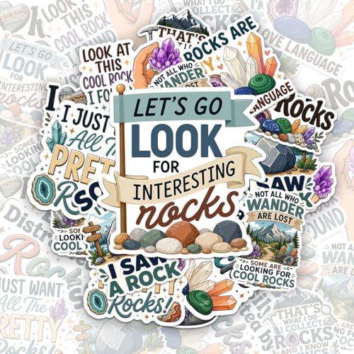 15Pcs Geology Stickers for Water Bottles, Geologist Stickers - Gift for Geologist - Geology Party Decorations and Favors - Gift for Women & Men - color: Geology