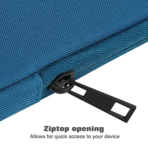 MoKo 9-11 Inch Tablet Sleeve Bag Padded Protetive Carrying Case | Fits New 11inch iPad Air M4, iPad A16 2025, iPad Pro 11 M4, Air 5/4/3, iPad 10/9/8th Gen, Tab S8/S9 11", Peacock Blue - color: Peacock Blue, size: 9-11 inch