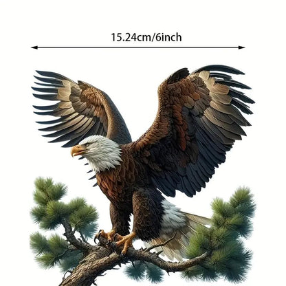 Eagle Branches PVC Vinyl Car Decals Stickers Waterproof Self-Adhesive Decals for Cars, Laptops, Trucks, Motorcycles Wall Window Luggage Scratch Cover Door Decor Sticker