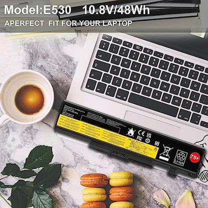 Fancy Buying 75+ B590 E430 E530 E540 0A36311 Laptop Battery for ThinkPad E431 E435 E440 E445 E531 E535 E545 45N1048 45N1049 45N1043 45N1042 - size: 7.99*1.96*0.78inch E530
