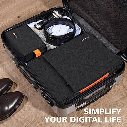 NIDOO 16 inch Laptop Sleeve Carrying Case Computer Bag for 16" Lenovo ThinkBook 16 Gen 7/ 16p E16 L16 T16 Z16/ 15" ThinkBook 15 Gen 4/16.3" Dell XPS 16/16" MacBook Pro M4 M3/ HP ASUS Samsung - color: Black, size: 16 Inch