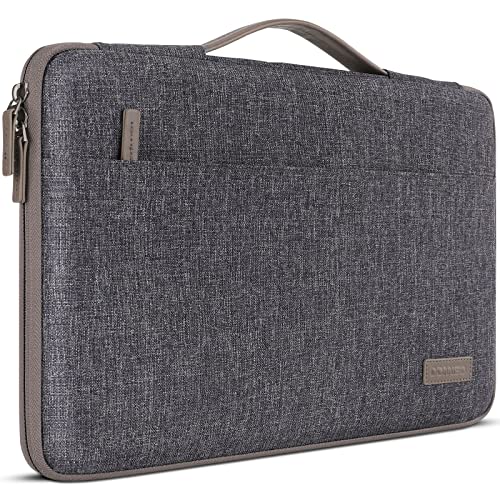 DOMISO 13.3 inch Laptop Case Sleeve Protective Cover Compatible with 14 inch MacBook Pro M4 M3 M2/MacBook Pro Max,13-13.3 inch Dell,Lenovo, HP,Waterproof Computer Cases Bag with Handle,Dark Grey - color: Dark Grey, size: 14" for MacBook Pro