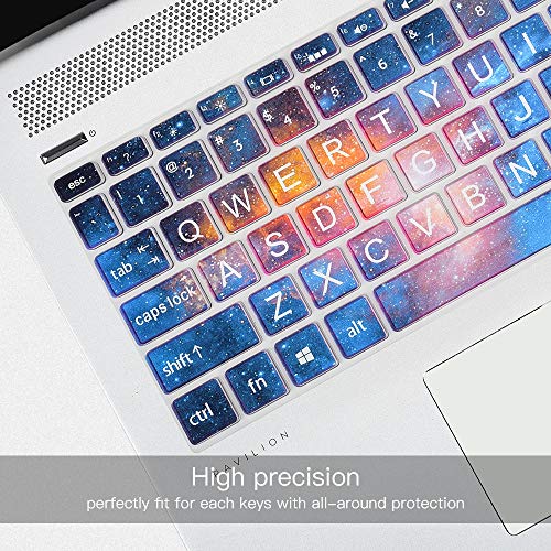 Keyboard Cover for HP Laptop 15-db/da 15-dw 15-dy 15-ef 15-bs/bw 15-ef 15t 15z 15.6" 15-db0011dx 15-dy5399nr 15-dy2795wm 15-dw0037wm/dw1083wm 15-ef1001ds, HP 17-by/bs/ca 17.3 Keyboard Skin, Nebula - color: Nebula