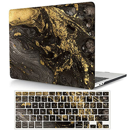 Protective Case Compatible with MacBook Pro 13 inch with CD-ROM Model: A1278(Old Version 2012/2011/2010/2009/2008), Plastic Hard Shell Case Cover & Keyboard Cover Skin - Marble - color: Marble, size: A1278(Pro 13 w/CD-ROM 2008-2012)