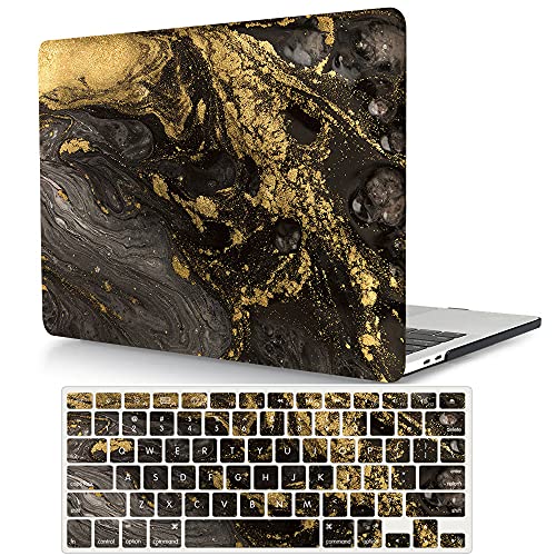 Protective Case Compatible with MacBook Pro 13 inch with CD-ROM Model: A1278(Old Version 2012/2011/2010/2009/2008), Plastic Hard Shell Case Cover & Keyboard Cover Skin - Marble - color: Marble, size: A1278(Pro 13 w/CD-ROM 2008-2012)