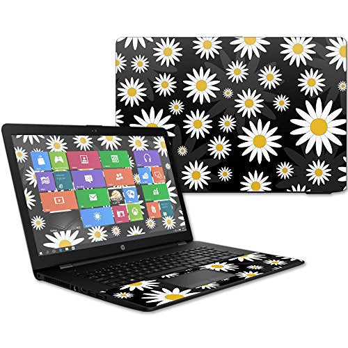 MightySkins Skin Compatible with HP 17t Laptop 17.3" (2017) - Daisies | Protective, Durable, and Unique Vinyl Decal wrap Cover | Easy to Apply, Remove, and Change Styles | Made in The USA - color: Daisies
