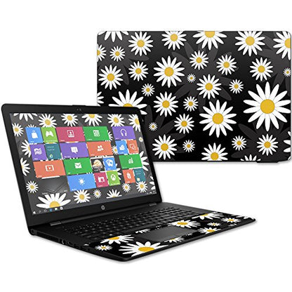 MightySkins Skin Compatible with HP 17t Laptop 17.3" (2017) - Daisies | Protective, Durable, and Unique Vinyl Decal wrap Cover | Easy to Apply, Remove, and Change Styles | Made in The USA - color: Daisies