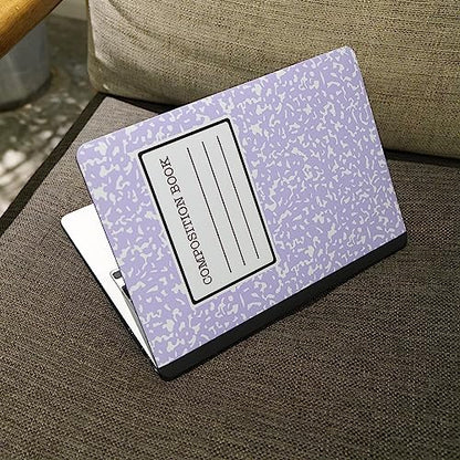 MEEgoodo Case for M5/M4/M3/M2 MacBook Air 15 inch Case 2026 2025 2024 2023, Laptop Shell Fit Model (A3448/A3241/A3114/A2941) for MacBook Air 15.3-inch, Composition Book Purple - color: Composition Book Purple