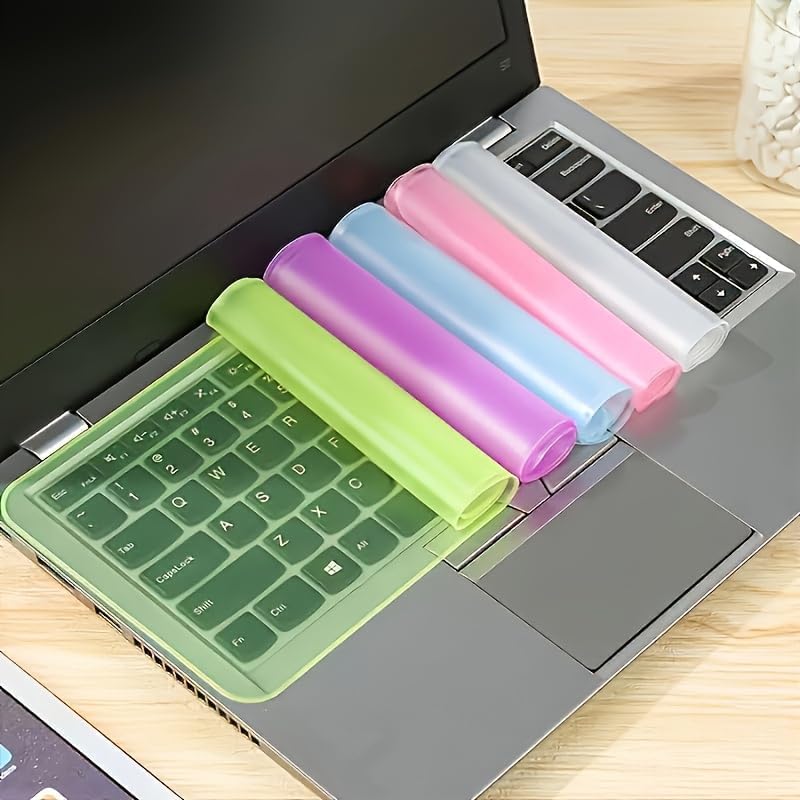 Universal Keyboard Protector Cover Skin for Laptop Notebook 13" 14" Laptop Notebook Ultra-Thin Silicone Waterproof Dustproof Keyboard Protector Skin(Colour Mixture,4Pcs) - color: Colour Mixture 4Pcs