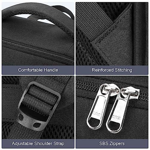 HOMIEE 17 Inch Laptop Backpack Slim Durable Business Backpack | USB Charging Port, Lightweight, Durable & Water-Resistant, Luggage Strap, Casual Daypack for School Work Travel