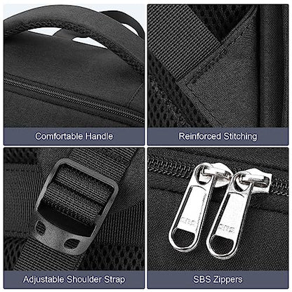 HOMIEE 17 Inch Laptop Backpack Slim Durable Business Backpack | USB Charging Port, Lightweight, Durable & Water-Resistant, Luggage Strap, Casual Daypack for School Work Travel