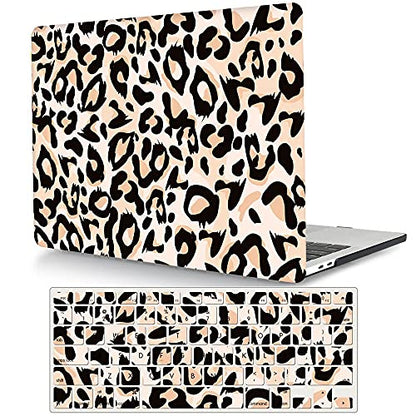 Protective Case Compatible with MacBook Pro 13 inch with CD-ROM Model: A1278(Old Version 2012/2011/2010/2009/2008), Plastic Hard Shell Case Cover & Keyboard Cover Skin - Leopard - color: Leopard 2, size: A1278(Pro 13 w/CD-ROM 2008-2012)