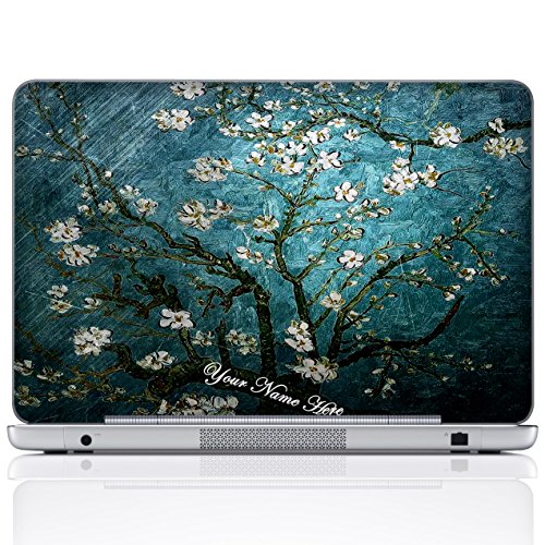 Custom Design Personalized Laptop Skin Sticker Cover Art Decal, Customize with Your Name or Text (12 Inch, Almond Blossoming) - color: Van Gogh Almond Blossoming, size: 12 Inch