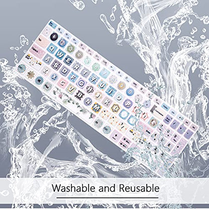 Silicone Keyboard Cover for Lenovo 2020 2021 ideaPad 5 15, ideaPad Flex 5 15IIL05, ideaPad Slim 7 15, Yoga Slim 7 15, Yoga 7i 15.6, ThinkBook 15p, ThinkBook 15 Gen 2 Series Laptop (Bohemia) - color: Bohemia