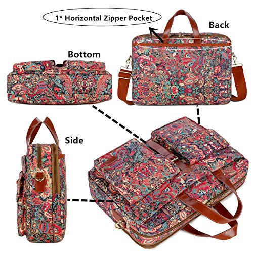 Baosha Multicoloured 17inch Laptop Computer Bag Messenger Bag Briefcase for Women BC-07 - color: Hs