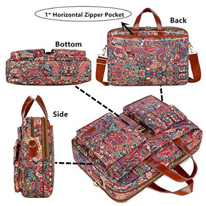 Baosha Multicoloured 17inch Laptop Computer Bag Messenger Bag Briefcase for Women BC-07 - color: Hs