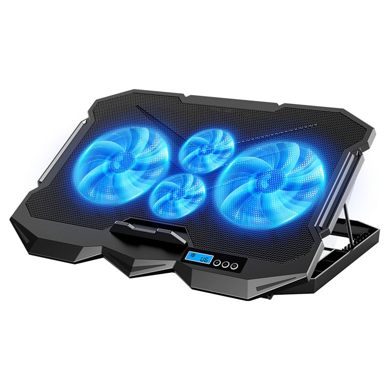 Laptop Cooling pad for Asus ROG Strix G16 Gaming laptops, Laptop Cooler with 4 Fans, LCD Display Screen, 4 Height, 2 USB-A Port Laptop Stand