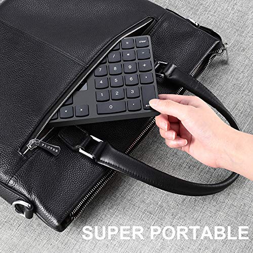 Numeric Keypad, 35-Keys Portable USB Wireless Numeric Keypad Rechargeable Ultra-Silent External Numeric Pad for MacBook and Windows Laptop