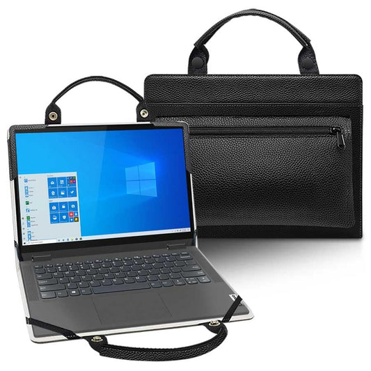 Laptop Case Cover for Lenovo IdeaPad 1 15 Gen 7/IdeaPad 1i 15 Gen 7/IdeaPad 1 15IJL7/IdeaPad 1 15AMN7 with Portable Bag with Bag Handle,Black - color: Black