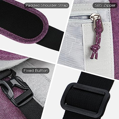 OIWAS Messenger Bag for Women, 15.6 Inch Laptop Crossbody Bags Men Casual Satchel Shoulder Bag College Travel Office Briefcase - color: Purple, size: 15.6 Inch