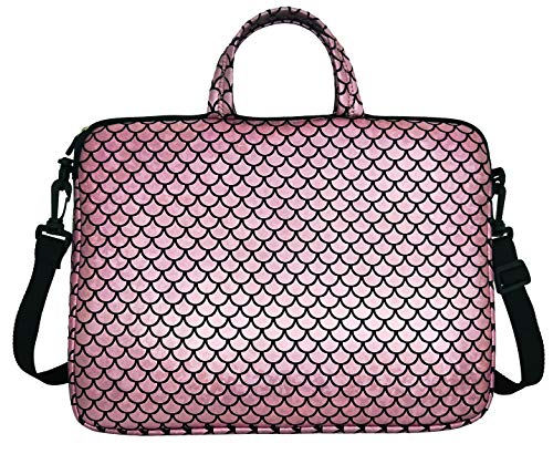 17.3-Inch Laptop Shoulder Carrying Bag Case Sleeve For 17" 17.3 inch HP DELL (Pink) - color: Pink