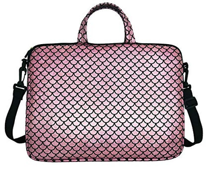17.3-Inch Laptop Shoulder Carrying Bag Case Sleeve For 17" 17.3 inch HP DELL (Pink) - color: Pink