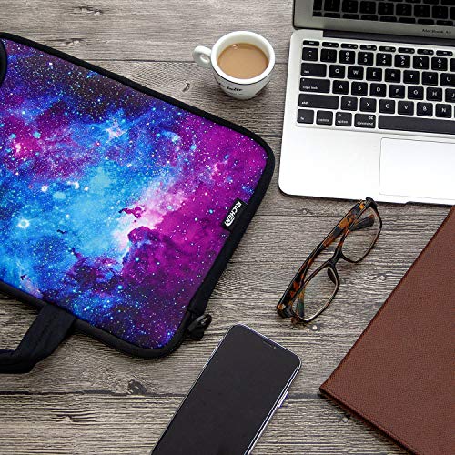 10 inch Messenger Bag Carring Case Sleeve with Handle Accessory Pocket Fits 7 to 10-Inch Laptops/Notebook/ebooks/Kids Tablet/Pad (7-10.2 inch, Galaxy) - color: Galaxy, size: 7-10.2 inch