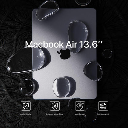 Soonjet for MacBook Air 13 inch Case M5 M4 M3 M2 2026-2022 Laptop Cover | Invisible Armor, Clear Matte, Protective Hard Shell, Ultra Thin, Anti Fingerprint & Crack, Scratch Resistant, Close Seamless - color: Matte Clear