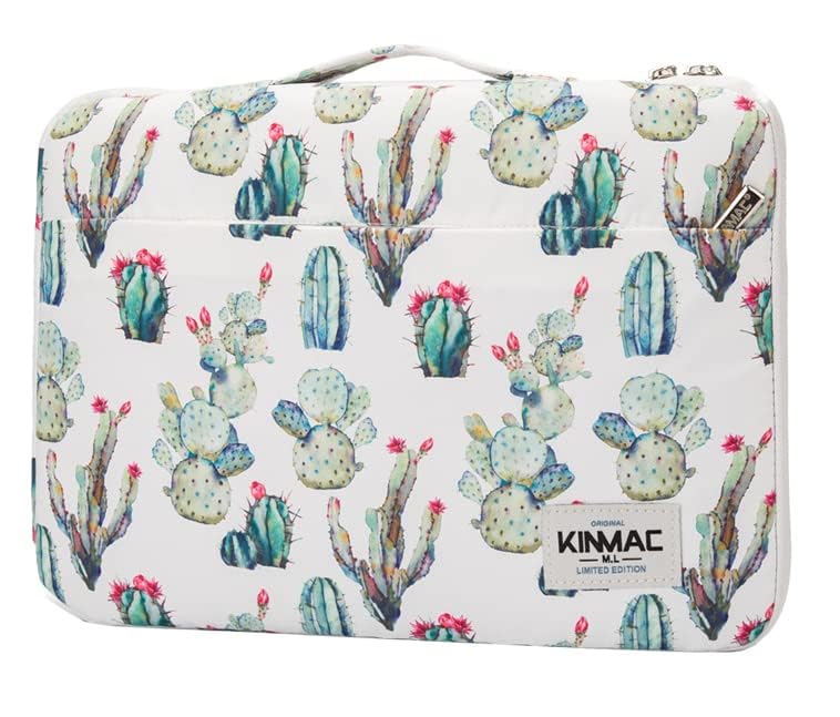 Kinmac 360° Heavy Duty Protective Laptop Sleeve Case Bag Cover with Handle for MacBook Air 13 inch,iPad Pro 13 inch and 13.3 inch HP,Dell,Lenovo,Asus,Acer Laptop (Cactus) - color: Cactus, size: 12 inch-13.3 inch