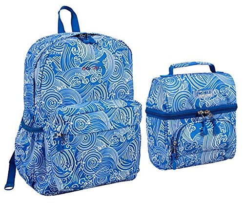J World New York Thomas Laptop Messenger Bag for Women & Men. Kids Computer Bookbag - color: Vivid Tweed