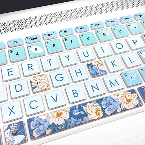 Keyboard Cover for HP Envy x360 15.6''Series/Pavilion 15/ Pavilion x360 15.6” Series/Envy 17 17.3" Series/HP Laptop 15t 17t 17-ca0011nr 17-by0040nr, Peony - color: Peony