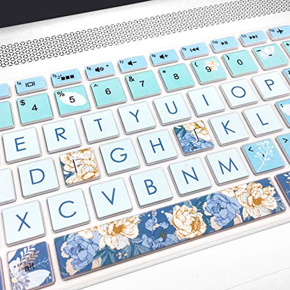 Keyboard Cover for HP Envy x360 15.6''Series/Pavilion 15/ Pavilion x360 15.6” Series/Envy 17 17.3" Series/HP Laptop 15t 17t 17-ca0011nr 17-by0040nr, Peony - color: Peony