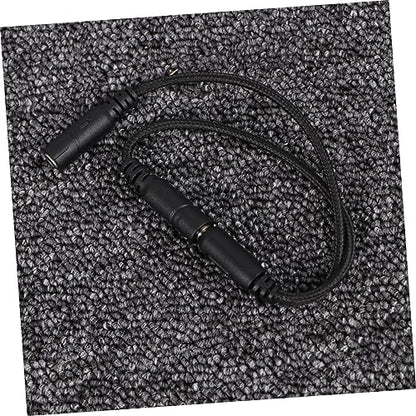 Headset Splitter Cable Dual Male Connectors for Audio Mic y Adapter for Pc Gaming Headset Compatible Laptop Smartphone and Tablet Random Color
