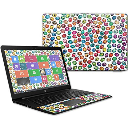 MightySkins Skin Compatible with HP 17t Laptop 17.3" (2017) - Color Bugs | Protective, Durable, and Unique Vinyl Decal wrap Cover | Easy to Apply, Remove, and Change Styles | Made in The USA - color: Color Bugs