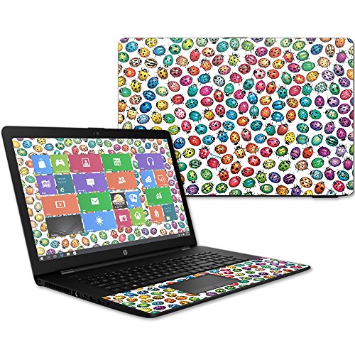 MightySkins Skin Compatible with HP 17t Laptop 17.3" (2017) - Color Bugs | Protective, Durable, and Unique Vinyl Decal wrap Cover | Easy to Apply, Remove, and Change Styles | Made in The USA - color: Color Bugs
