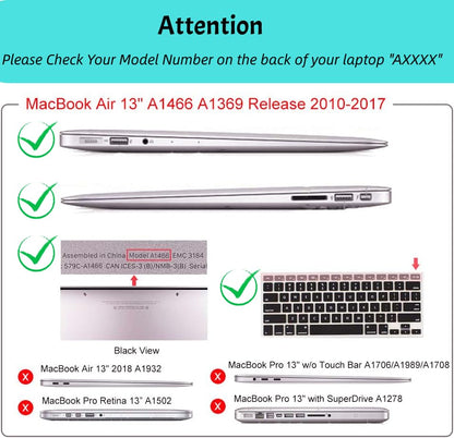 Compatible with MacBook Air 13 inch Case (2010-2017 Release). Models: A1466 / A1369,Leather Leopard Print for Mac Air 13 Older Version,Cheetah Case with Keyboard Cover,Leopard Brown - color: Leopard Brown, size: 2010-2017 Macbook Air 13 inch