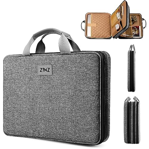 Slim Expandable Laptop Case 15.6 Inch Sleeve Upgraded Protective Durable Recycled Carrying Case Compatible with MacBook 15" & 16" and Most 15" 15.6" 16" Notebook,D01G03 - color: D01g03, size: 15.6"