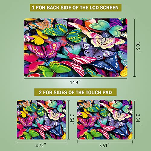 Pretty Butterflies Fashion Netbook Laptop Skin Sticker Reusable Protector Cover for 11.6-15.6 Inch Chromebook Skin YNEK-131 - color: YNEK-131