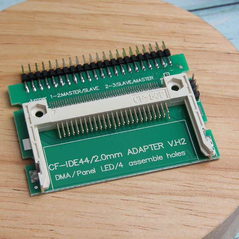 Acxico 2 Pcs CF Card Compact Flash Card to 2.5" IDE 44Pins ATA Converter Adapter for Laptop