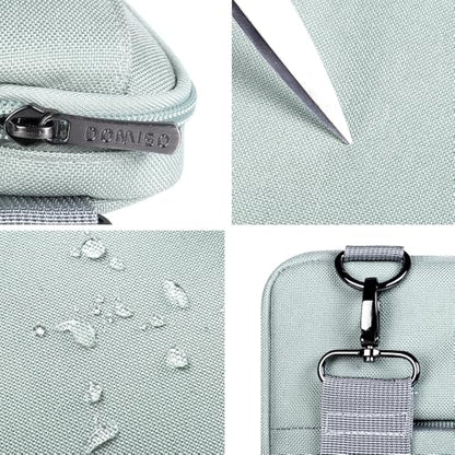 DOMISO 17-17.3 Inch Laptop Sleeve Bag Business Briefcase Messenger Bag Compatible with 17.3" Dell Computer/HP Pavilion 17/ProBook 470/MSI GS73VR Stealth PRO/LG Gram 17,Deep Mint Green - color: Deep Mint Green, size: 17 - 17.3 Inch