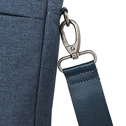 Multifunctional Briefcase,Muti-Pockets Laptop Case Bag For 15.6 inch-16 inch Laptop Computer - color: Blue