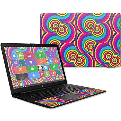 MightySkins Skin Compatible with HP 17t Laptop 17.3" (2017) - Groovy 60s | Protective, Durable, and Unique Vinyl Decal wrap Cover | Easy to Apply, Remove, and Change Styles | Made in The USA - color: Groovy 60s