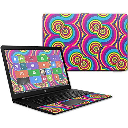 MightySkins Skin Compatible with HP 17t Laptop 17.3" (2017) - Groovy 60s | Protective, Durable, and Unique Vinyl Decal wrap Cover | Easy to Apply, Remove, and Change Styles | Made in The USA - color: Groovy 60s